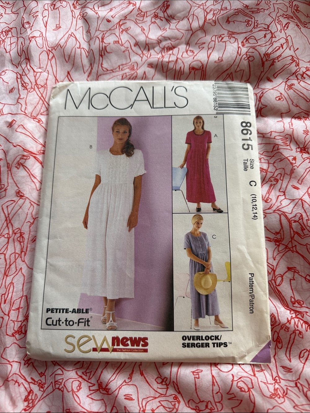 McCall’s 8615 dress pattern